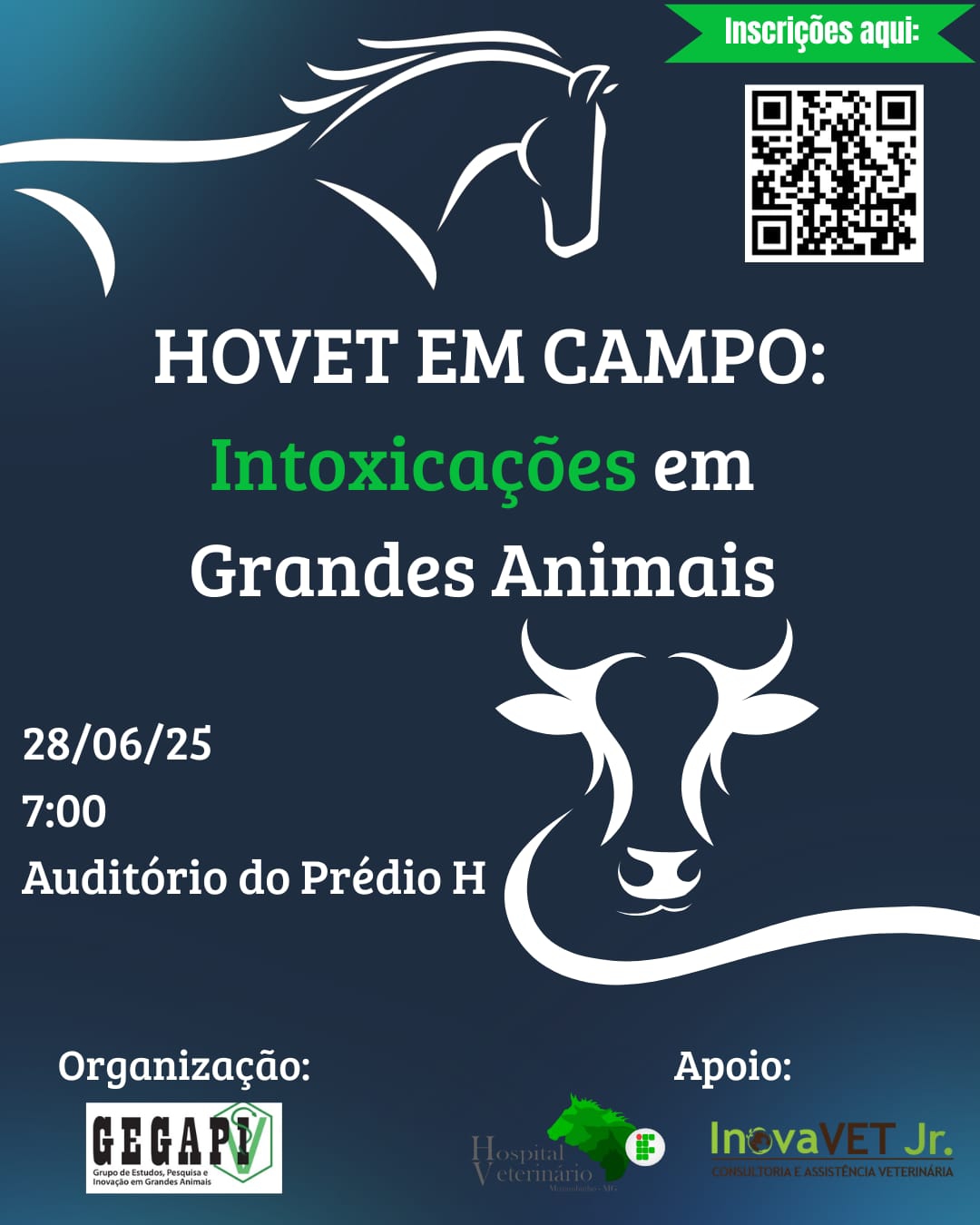 Arte HOVET EM CAMPO 2025 divulgacao