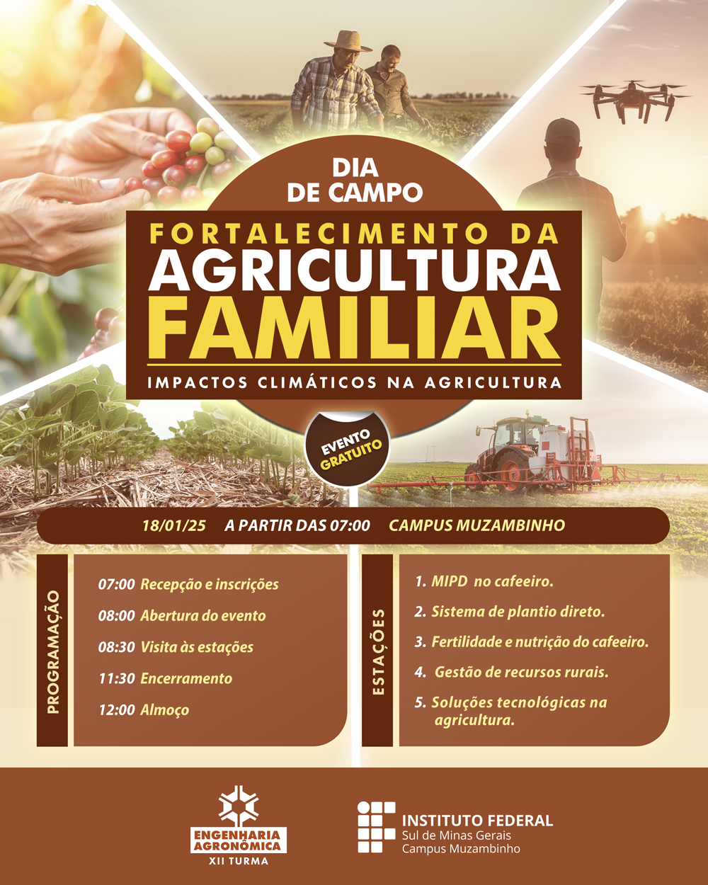 dia de campo programação